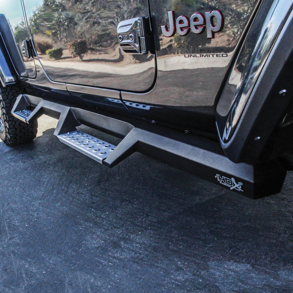 Westin HDX Drop Nerf Steps in Textured Black for 2020 Jeep Gladiator JT |  Quadratec